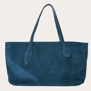 Little Liffner Mega Sprout Suede Tote Dam Blå | UZLBKH-302