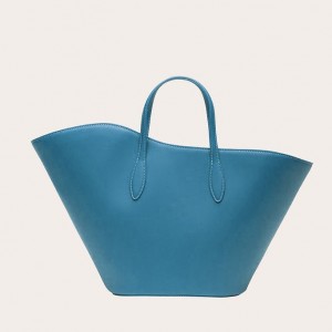 Little Liffner Open Tulip Medium Tote Dam Blå | CKRGAD-851