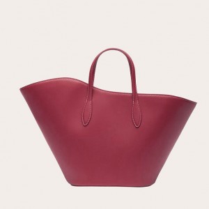 Little Liffner Open Tulip Medium Tote Dam Röda | YTVELG-953