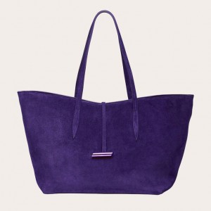 Little Liffner Penne Suede Tote Dam Lila | EGWXKZ-862