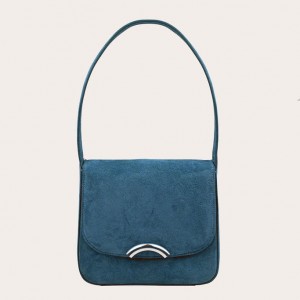 Little Liffner Rainbow Suede Tote Dam Blå | CROVYI-896