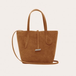 Little Liffner Sprout Mini Suede Tote Dam Bruna | LOQFKD-056