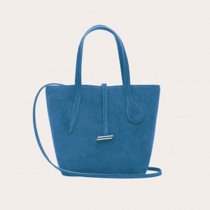 Little Liffner Sprout Mini Suede Tote Dam Blå | KUYOBD-157