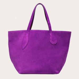 Little Liffner Sprout Suede Tote Dam Lila | DFXBEQ-430