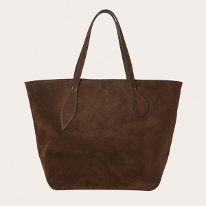 Little Liffner Sprout Suede Tote Dam Mörkbruna | REMINW-081