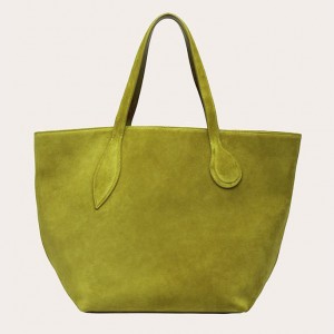 Little Liffner Sprout Suede Tote Dam Olivgröna | DJLTRN-905