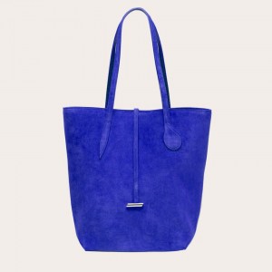 Little Liffner Tall Sprout Suede Tote Dam Marinblå | YXIQUJ-753