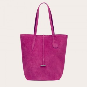 Little Liffner Tall Sprout Suede Tote Dam Rosa | VKYHAQ-958