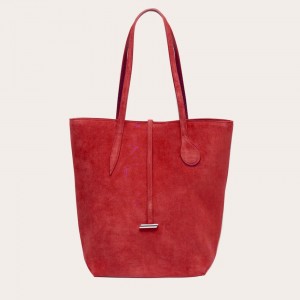 Little Liffner Tall Sprout Suede Tote Dam Röda | WBGYQS-741