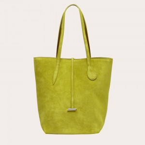 Little Liffner Tall Sprout Suede Tote Dam Olivgröna | GCKTXU-014