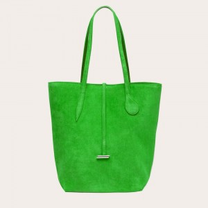 Little Liffner Tall Sprout Suede Tote Dam Gröna | ITGNYX-679