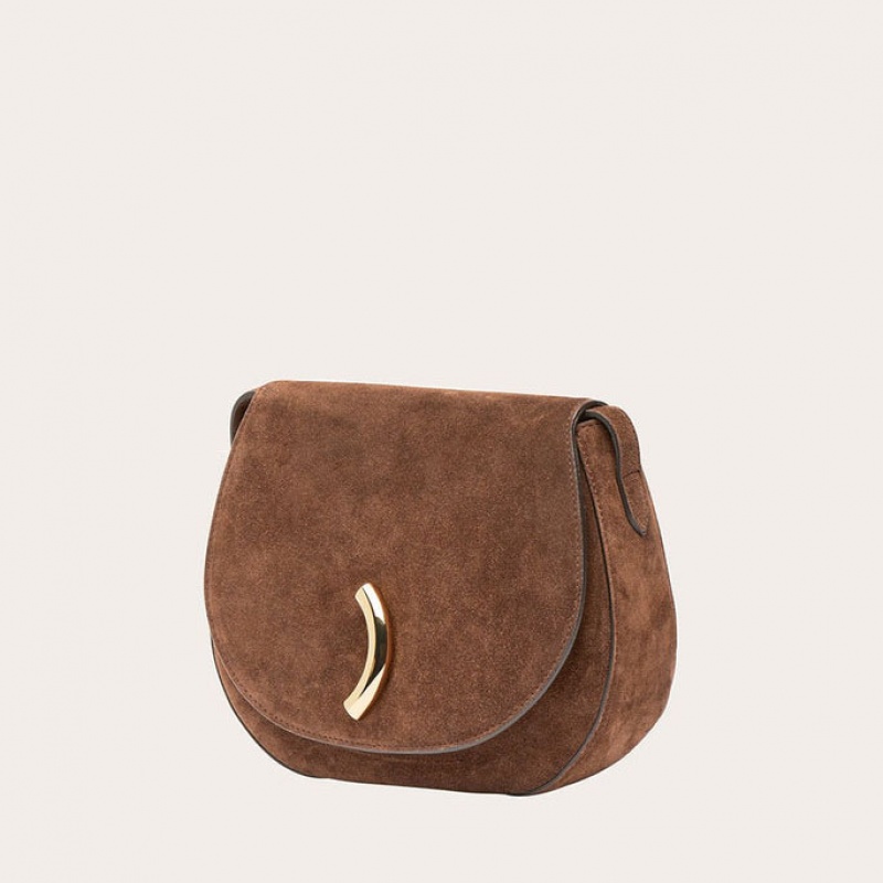 Little Liffner Maccheroni Suede Saddle Bags Dam Bruna | AMTUIR-754