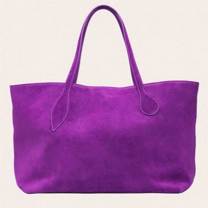 Little Liffner Mega Sprout Suede Tote Dam Röda | TNLDBO-620