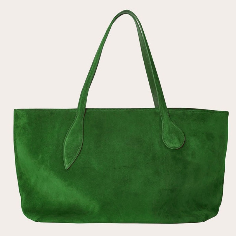 Little Liffner Mega Sprout Suede Tote Dam Gröna | ZVEGAH-453