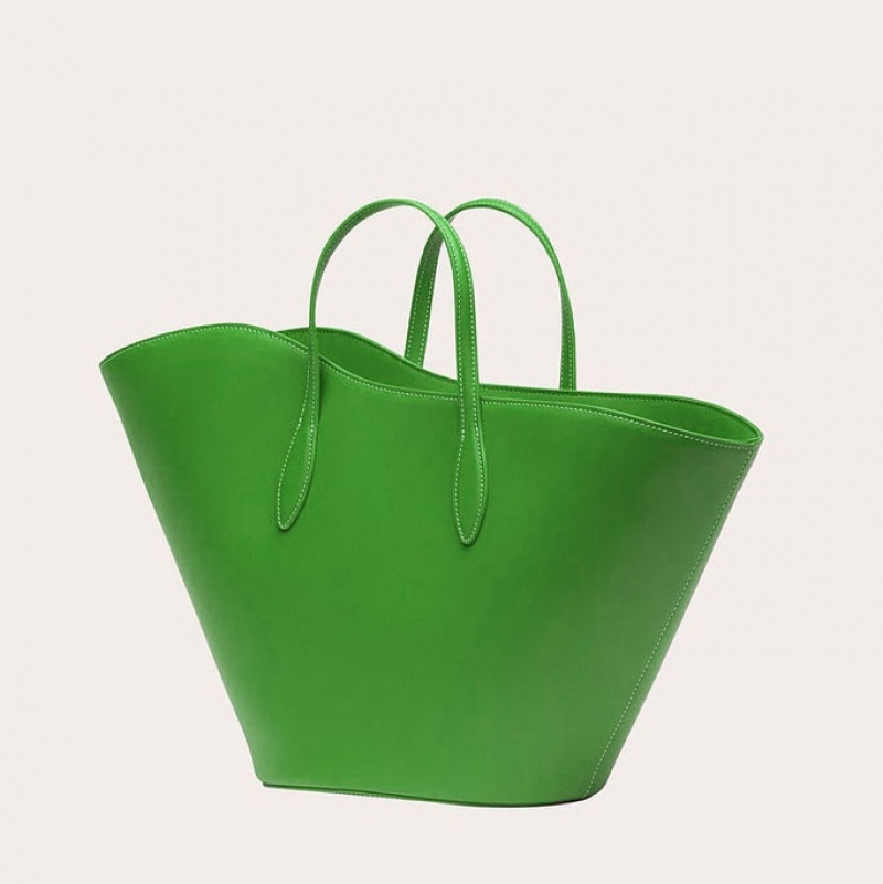 Little Liffner Open Tulip Medium Tote Dam Gröna | UQOVZJ-256