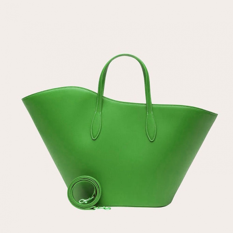 Little Liffner Open Tulip Medium Tote Dam Gröna | UQOVZJ-256