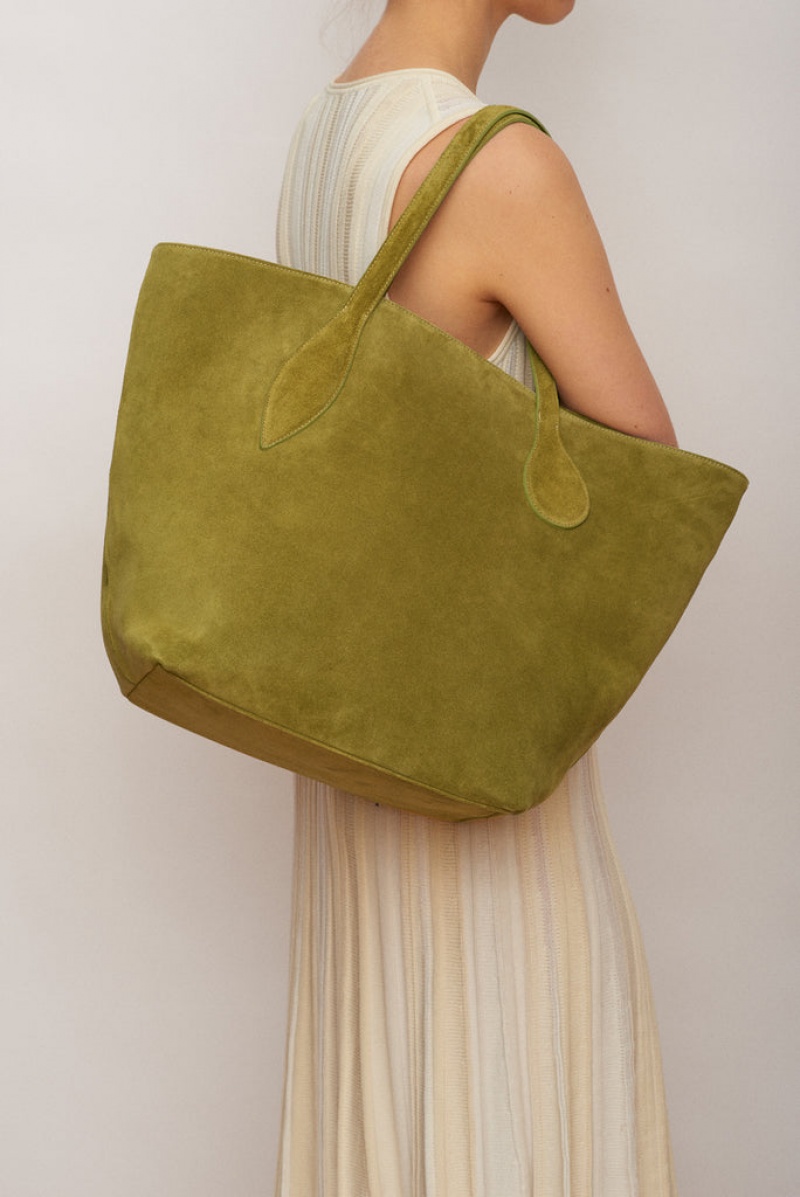 Little Liffner Sprout Suede Tote Dam Gröna | CTSPRL-416