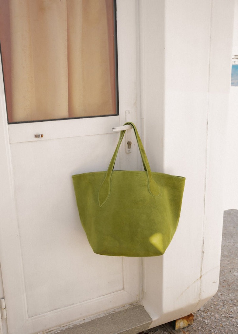 Little Liffner Sprout Suede Tote Dam Gröna | CTSPRL-416