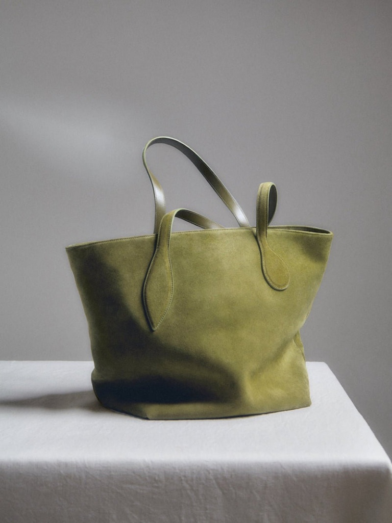 Little Liffner Sprout Suede Tote Dam Gröna | CTSPRL-416