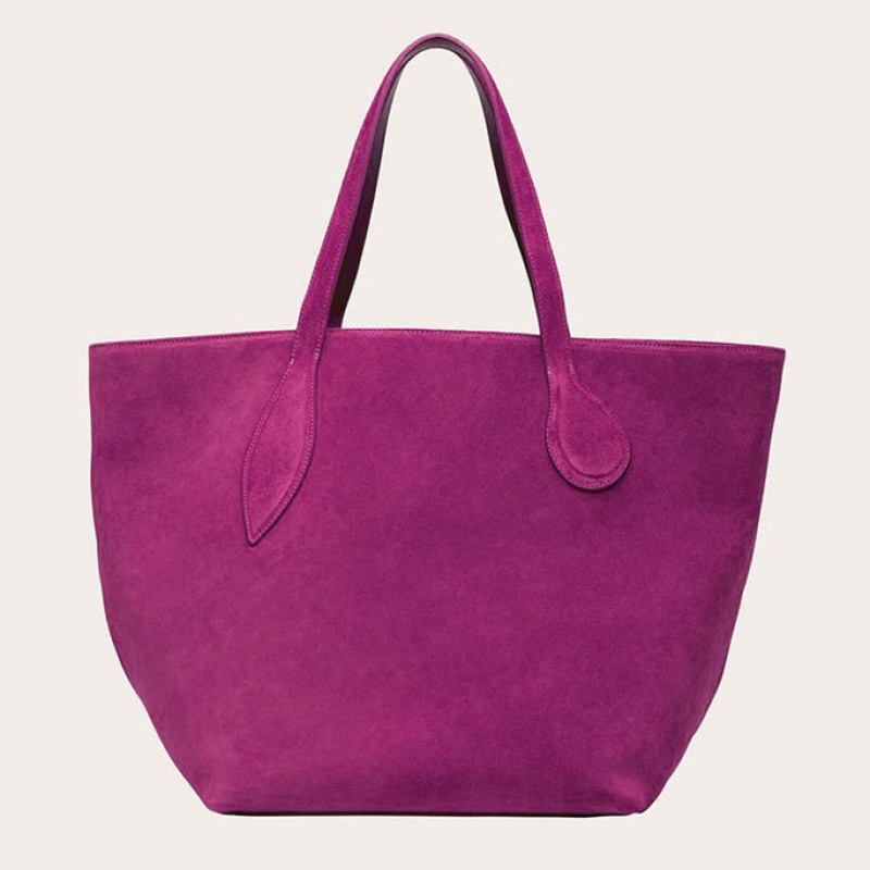 Little Liffner Sprout Suede Tote Dam Rosa | NFDCLZ-540