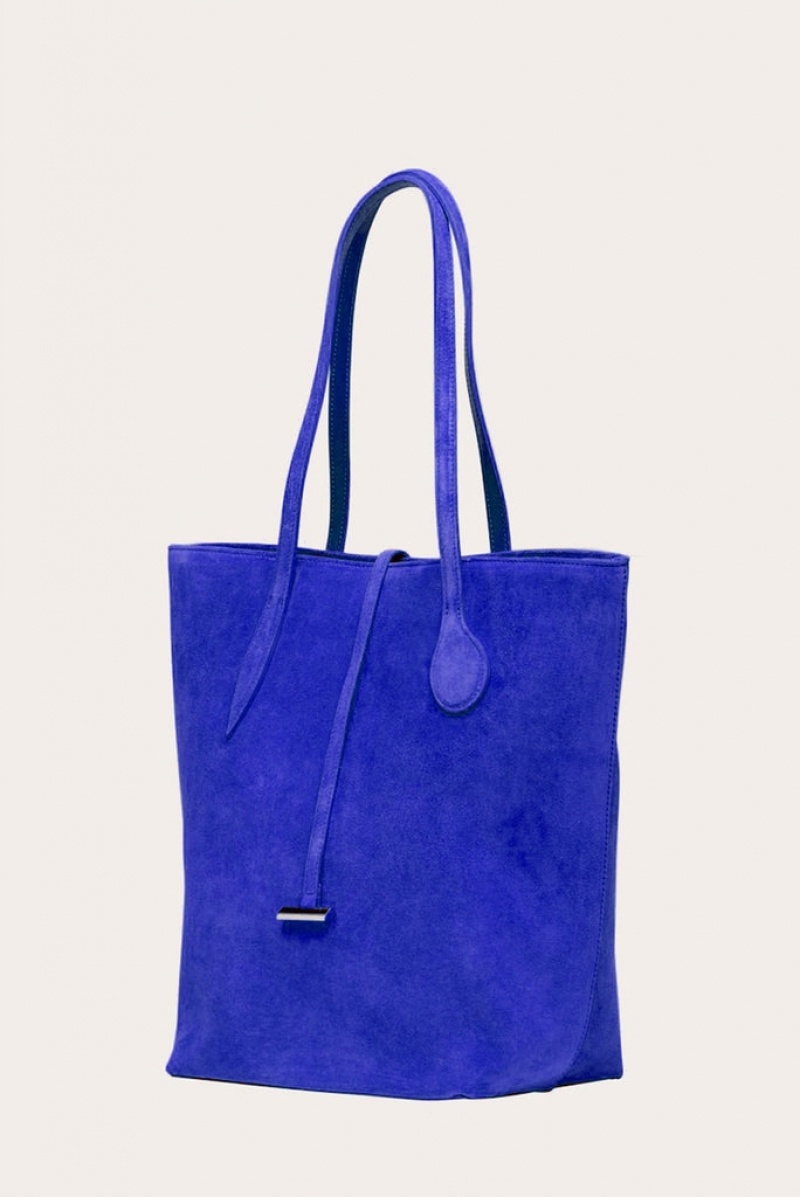 Little Liffner Tall Sprout Suede Tote Dam Marinblå | YXIQUJ-753