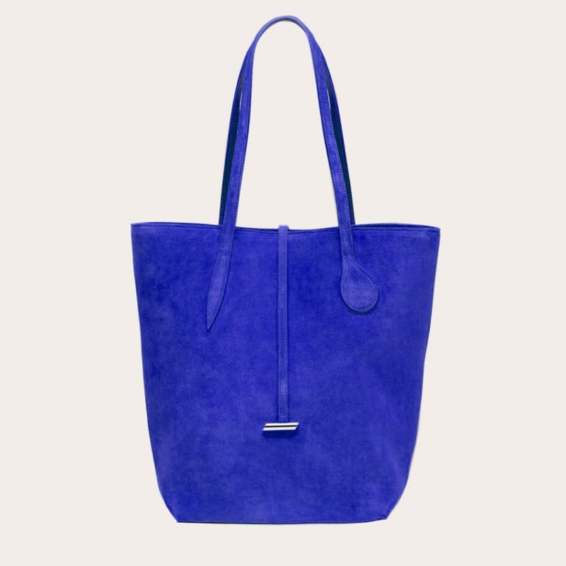 Little Liffner Tall Sprout Suede Tote Dam Marinblå | YXIQUJ-753