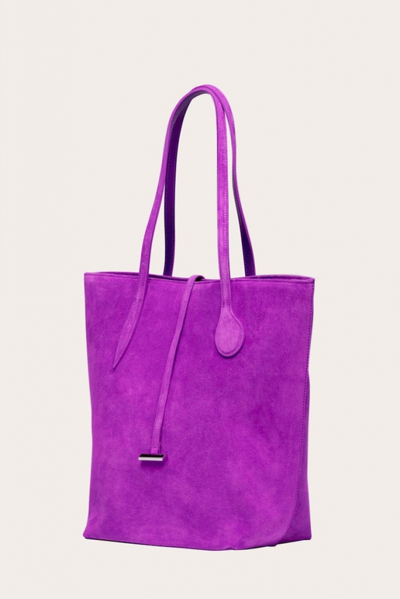 Little Liffner Tall Sprout Suede Tote Dam Lila | CQDURX-908