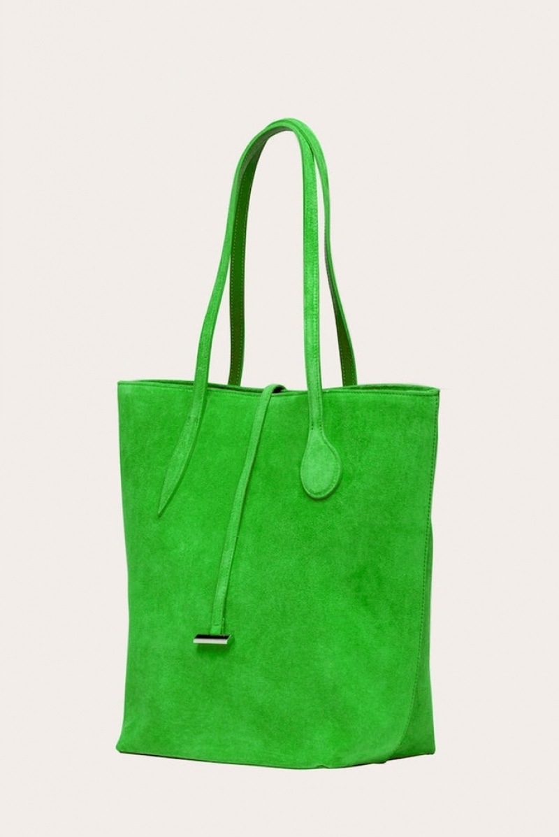 Little Liffner Tall Sprout Suede Tote Dam Gröna | ITGNYX-679