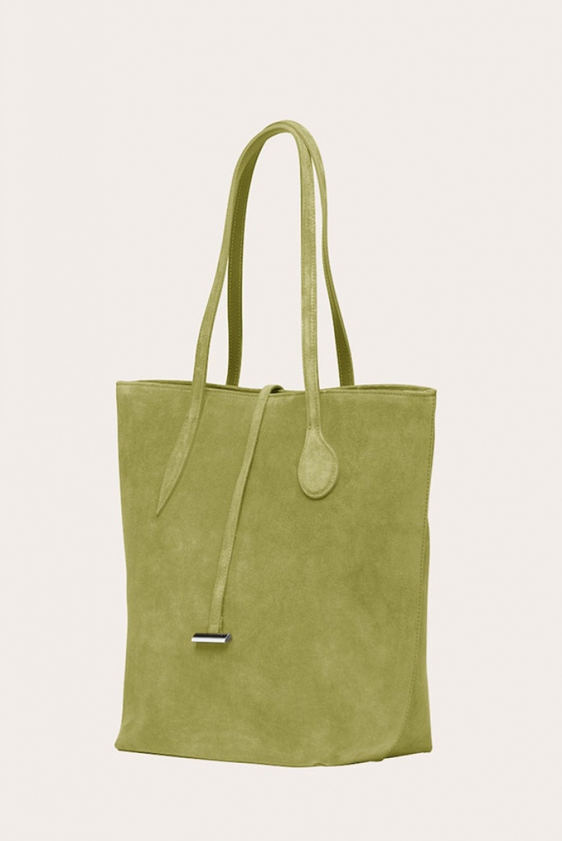 Little Liffner Tall Sprout Suede Tote Dam Gröna | FCGOIW-743