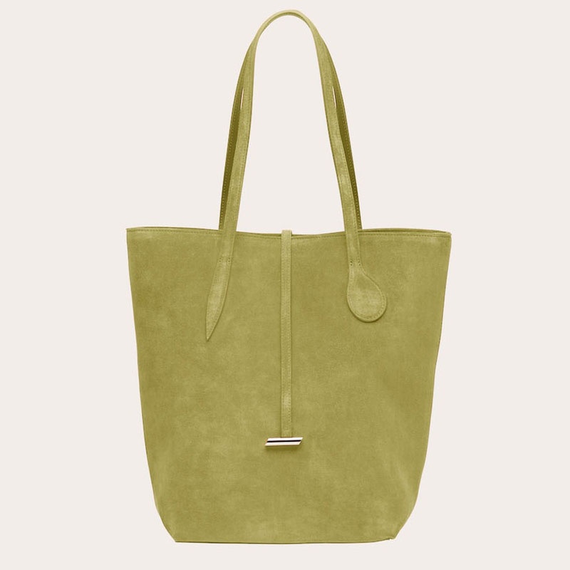 Little Liffner Tall Sprout Suede Tote Dam Gröna | FCGOIW-743